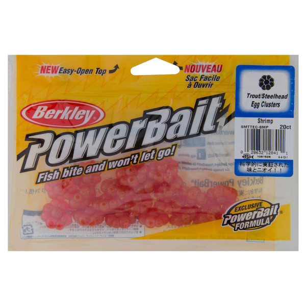 Berkley PowerBait Trout/Steelhead Egg Clusters color Shrimp in package