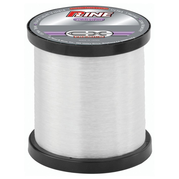 P-Line CX Premium Fluorocarbon Coated Line in Clear Fluorescent