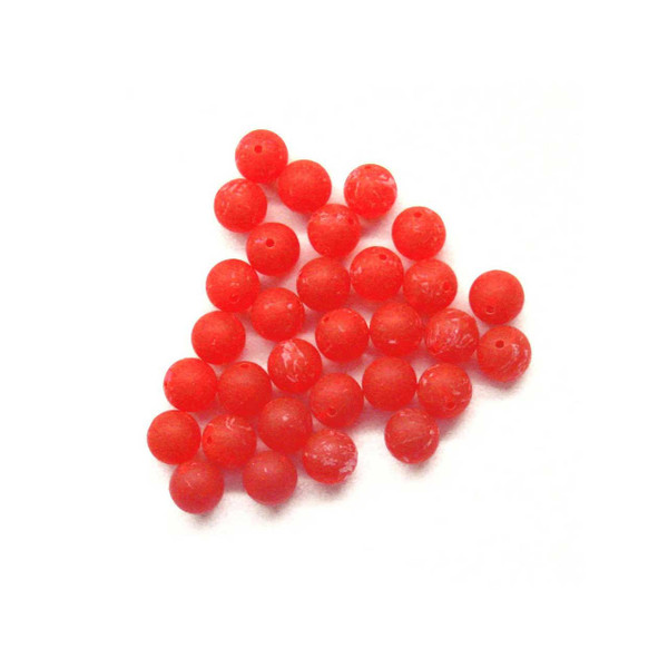 TroutBeads color Hot Cherry Roe