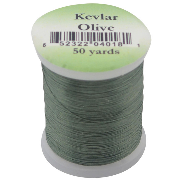Hareline Dubbin Kevlar Thread in Olive