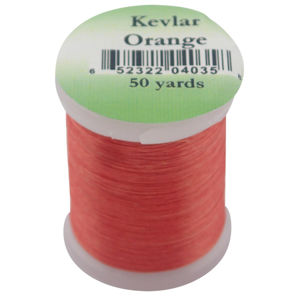 Hareline Dubbin Kevlar Thread in Orange