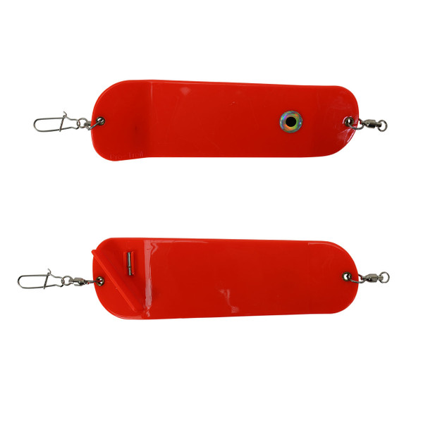 Pro-Troll ProChip Fin Flasher color Hot Tamale front (top) and back (bottom)