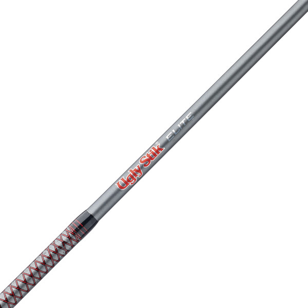 Shakespeare Ugly Stik Elite Spinning Rod close up of blank showing Ugly Stik Elite logo