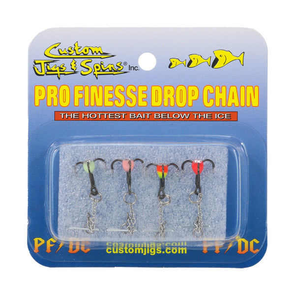 Custom Jigs & Spins Pro Finesse Drop Chains in package