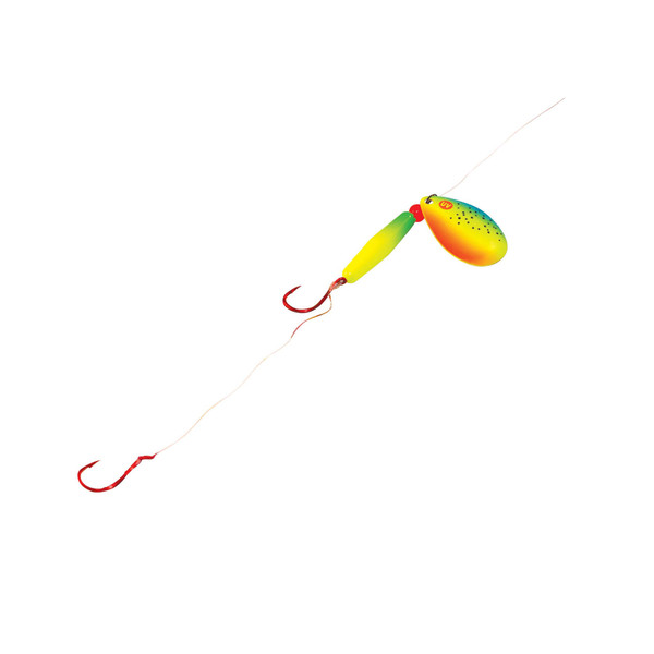 Northland Pro Walleye Float'N Crawler Harness color Hot Steel