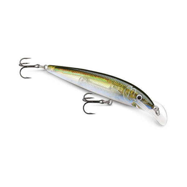 Rapala Scatter Rap Deep Husky Jerk color Olive Ghost at an angle