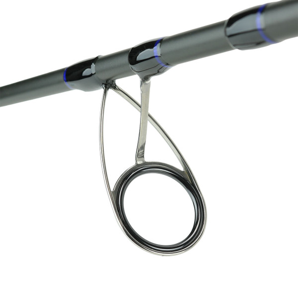 Okuma Rockaway Surf Spinning Rod close up of first guide