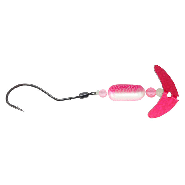 Mack's Smile Blade Spindrift Walleye Rig color Pink Sparkle