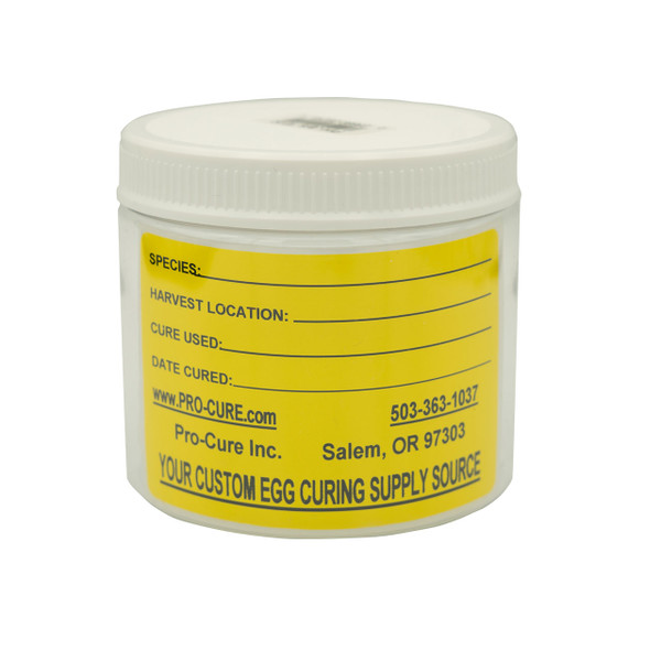 Pro-Cure Egg Storage Plastic Jar with label