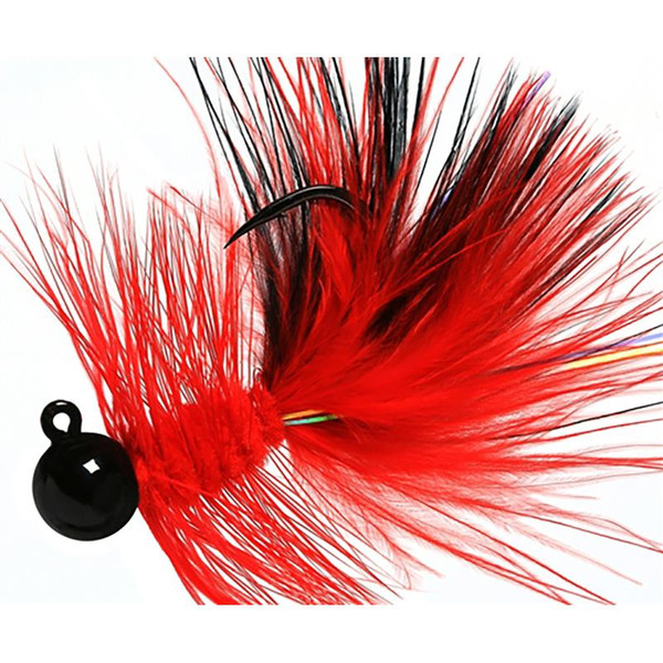 Hawken Woolly Bugger Jig color Black Head Red Black