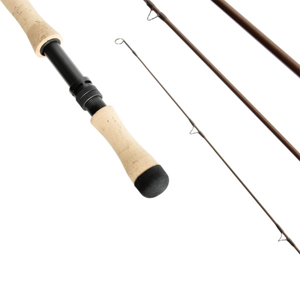 St. Croix Imperial USA Switch Fly Rod close up of handle, guide, tip, and blank