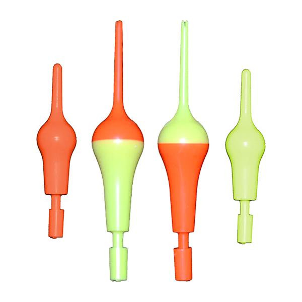 Rocket Bobbers by Tackle 2000 showing various sizes and colors