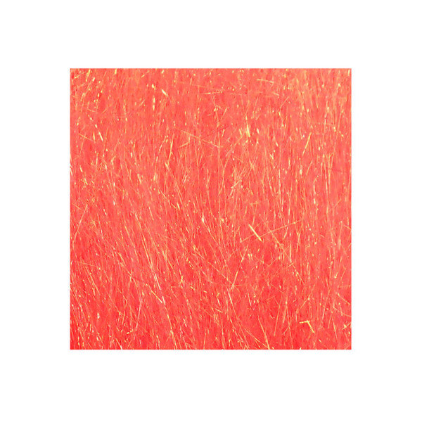 Hareline Dubbin Ice Dub Shimmer Fringe color Fluorescent Shell Pink