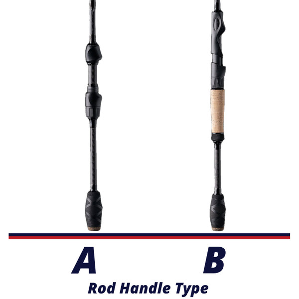 Denali Myriad Walleye Spinning Rod handle comparison chart