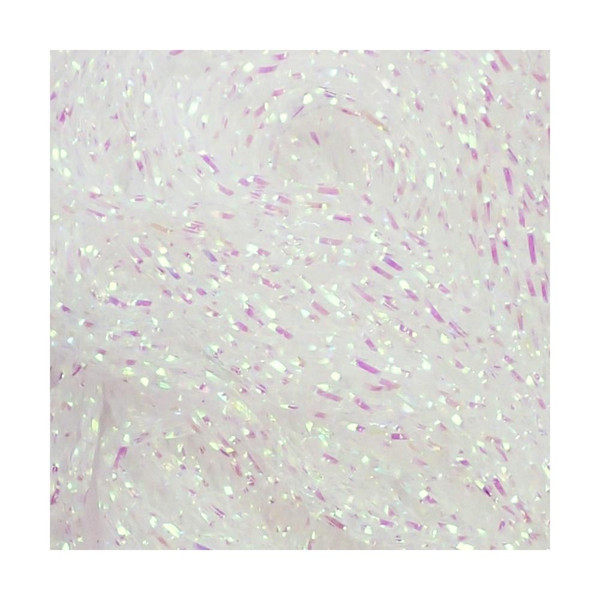 Hareline Dubbin Dyed Pearl Diamond Braid color Pearl