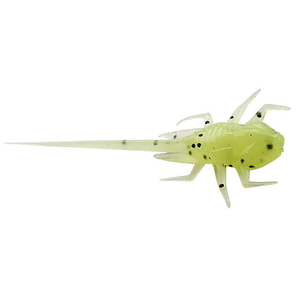 13 Fishing BAMF Finesse Panfish Plastics color Radioactive Pickle