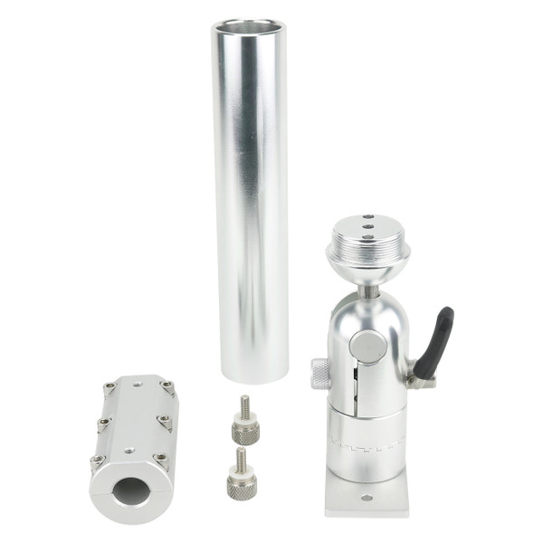 Cisco Single Tube Rod Holder on Thumbscrew Rail Mount size 7-8 inch disassembled
