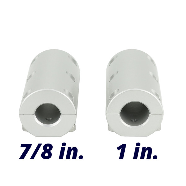 Cisco Single Tube Rod Holder on Thumbscrew Rail Mount sizes 7-8 inch and 1 inch thumbscrew rail mount size comparison