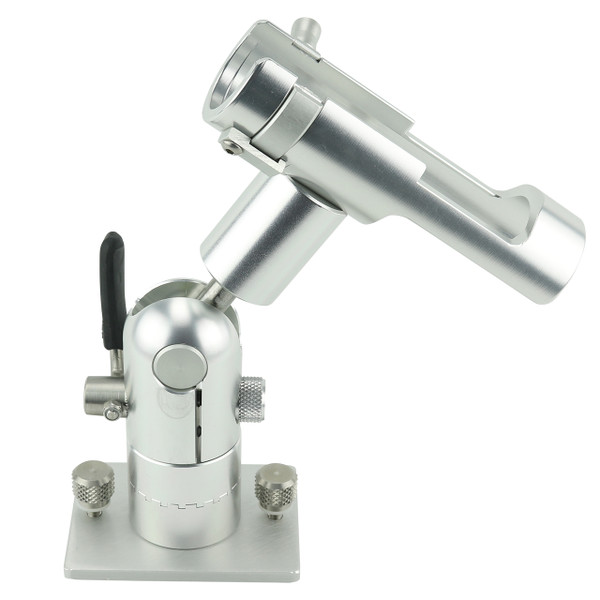 Cisco Single Short Cradle Rod Holder on Track Mount With Locking Ring angled rod holder side view