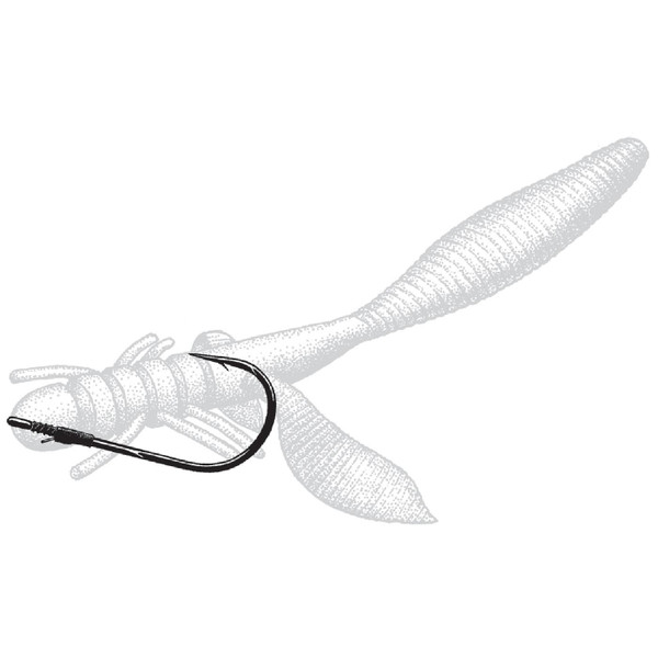 Owner 4X Jungle Flipping Hooks in use, bait not included