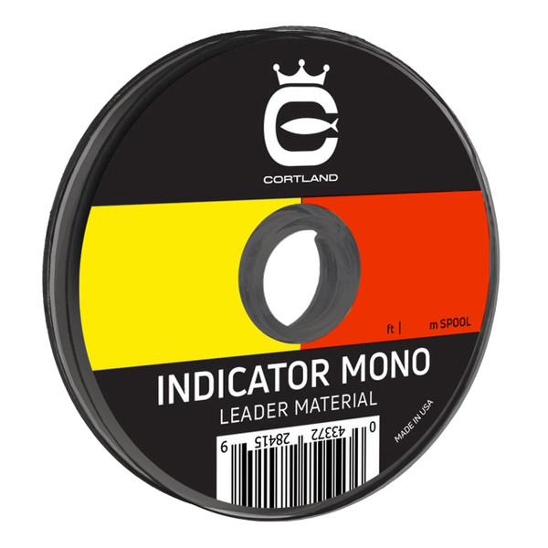 Cortland Indicator Mono Leader Material Bi-Color - Yellow/Red