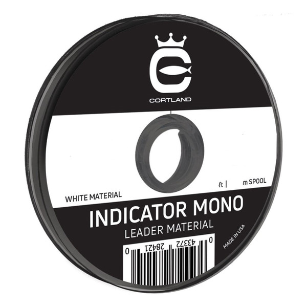 Cortland Indicator Mono Leader Material White