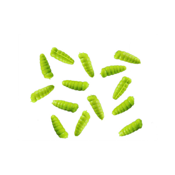 Berkley Gulp! Alive! Waxies color Chartreuse out of jar