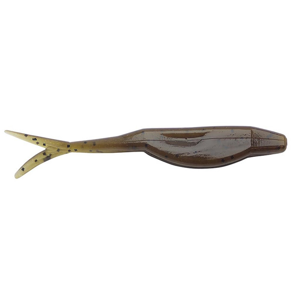 Zoom Super Fluke Jr. color Green Pumpkin