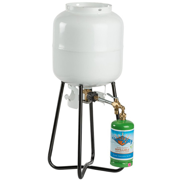 Flame King 1 lb. Refillable Propane Cylinder and Refill Kit