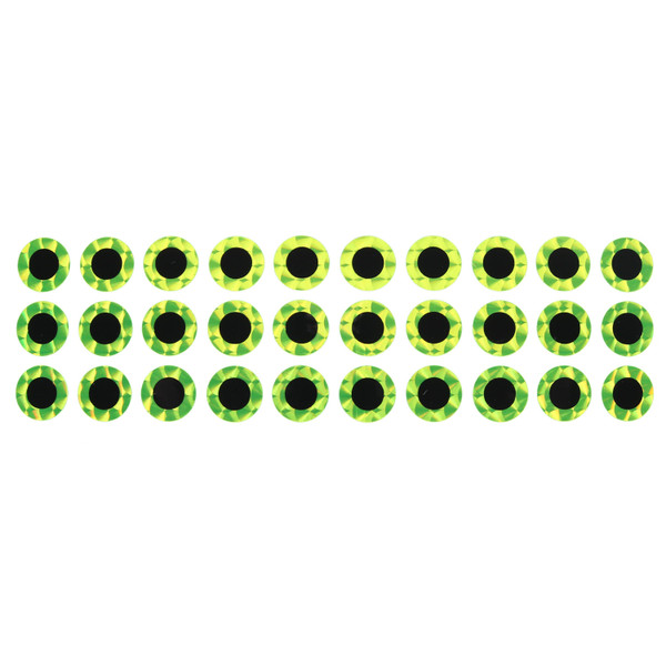 WTP Replacement Lure Eyes color Chartreuse Prism