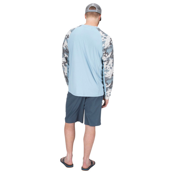 Simms Men's SolarFlex Print Series Long Sleeve Crewneck Shirt