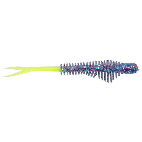 B Fish N Tackle AuthentX RibbFinn color Firecracker-Chartreuse Tail