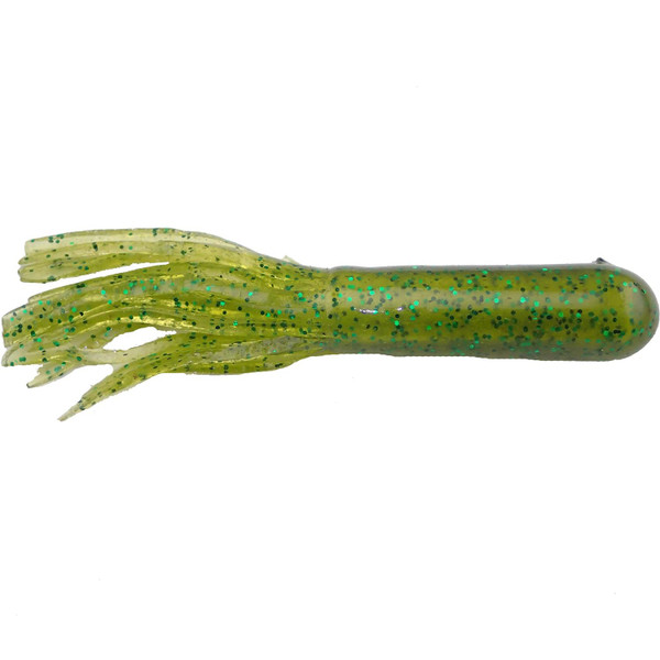 Big Bite Baits Salt Tube color Light Melon Green Flake