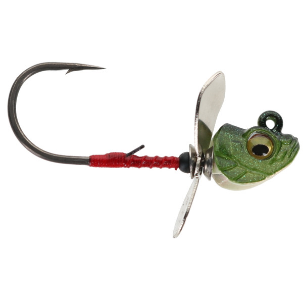 Megabass Okashira Jig Screwhead color Weed Kamo II