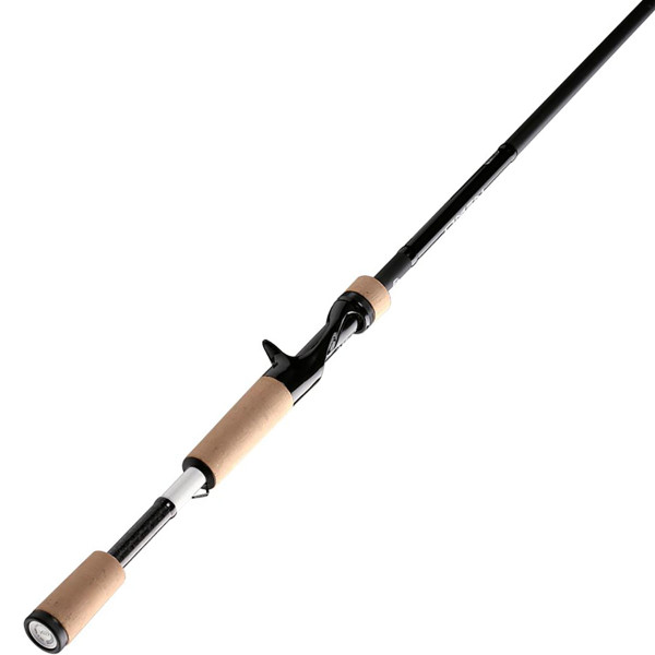 13 Fishing Omen Black 3 Casting Rod Bottom View split grip handle reel seat and blank