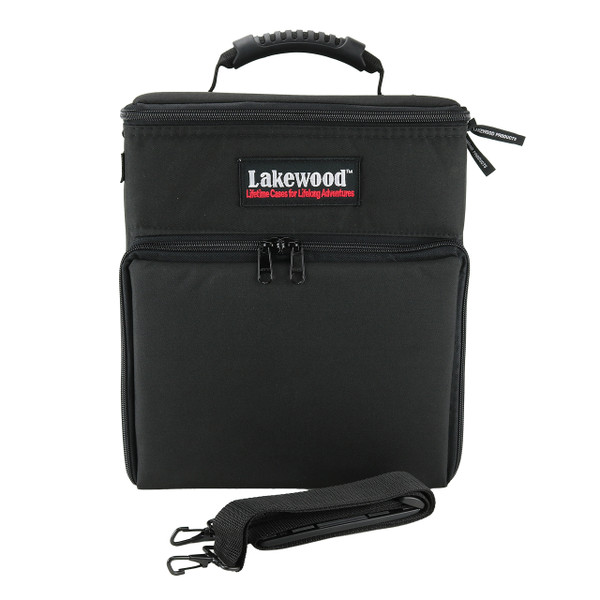 Lakewood Mini Magnum Tackle Storage Box front facing with included strap