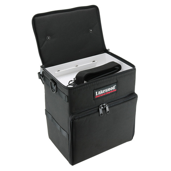 Lakewood Mini Magnum Tackle Storage Box top open with included strap