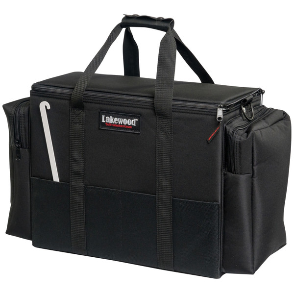Lakewood Upright Tackle Box handle view