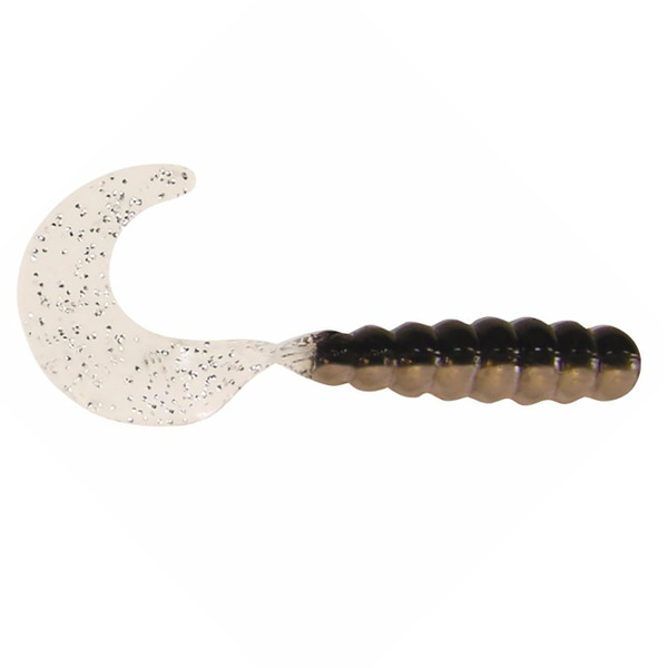 Kalin's Triple Threat Grub Soft Bait color Black Silver