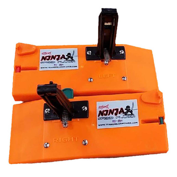 Dreamweaver Ninja Speed Planer Walleye Board stacked Left side on top and Right side on bottom