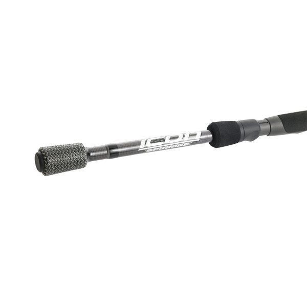 Cashion ICON Series Spinning Rod close up of handle with Cashion ICON logo