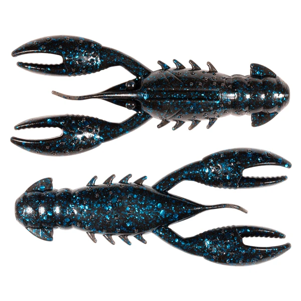Z-Man Pro CrawZ Soft Bait color Black Blue Flake