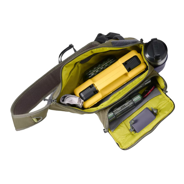 Orvis Sling Pack view of inside, accessories not included