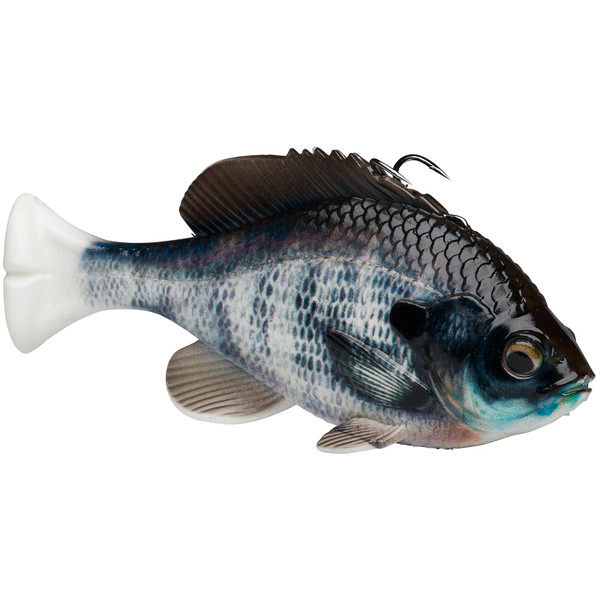 Savage Gear 3D Pulse Tail Line Thru Bluegill Swimbait White Gill color