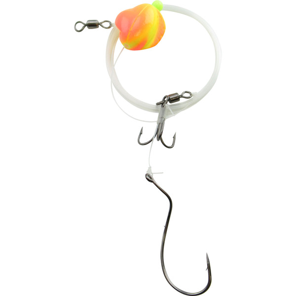 Walleye Nation Creations Double Trouble Spin Float Harness color Firetiger