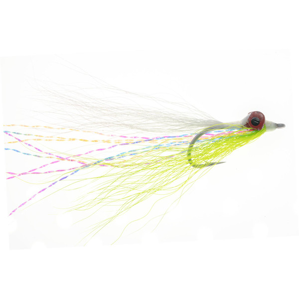 Clouser Minnow - 2 Pack color Chartreuse White