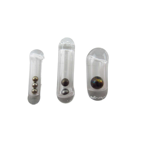 Wapsi Pyrex Glass Fly Rattles Rounded sizes Mini, Standard, and Large