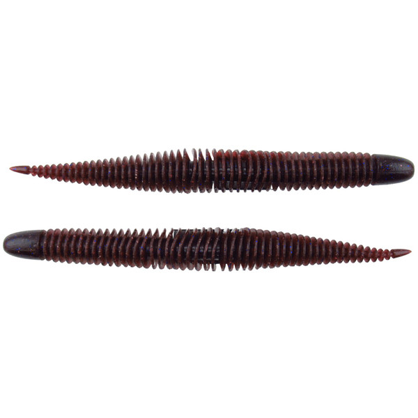 Geecrack Bellows Stick Worm Soft Bait color Plum Blue Flake