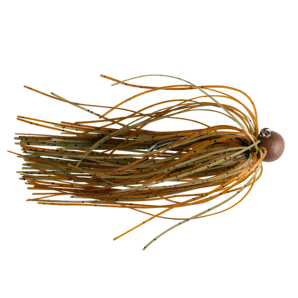 Great Lakes Finesse Matte Finesse Jig color Matte Green Pumpkin Brown