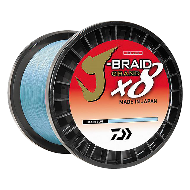 Daiwa J-Braid Grand X8 Braided Fishing Line color Island Blue 3000 yd spool Daiwa J-Braid Grand X8 Braided Fishing Line color Island Blue 3000 yd spool